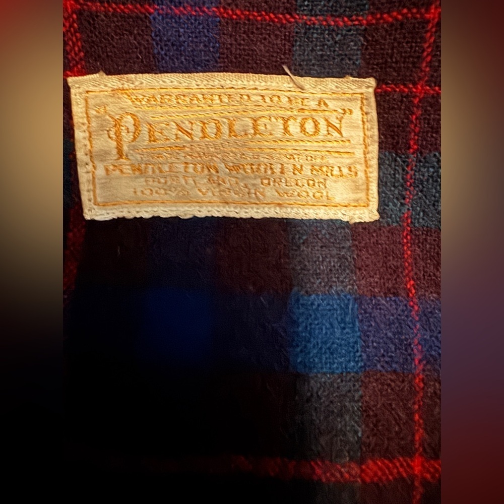 PENDLETON 1940's VINTAGE 50's Classic ORIGINAL 49er Jacket Tartan Plaid Wool M/L - Picture 16 of 16